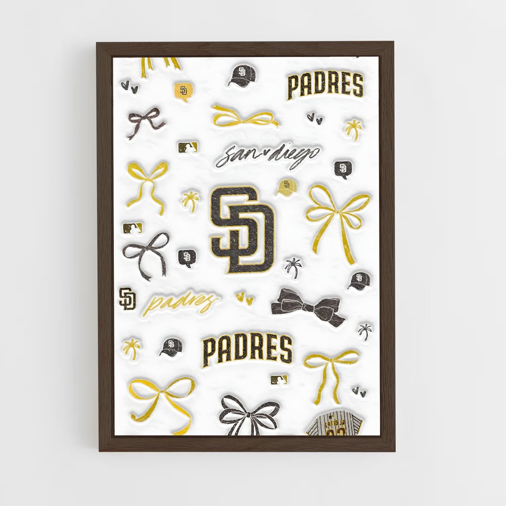 Poster Padres Power – affiche Baseball (vue 5)